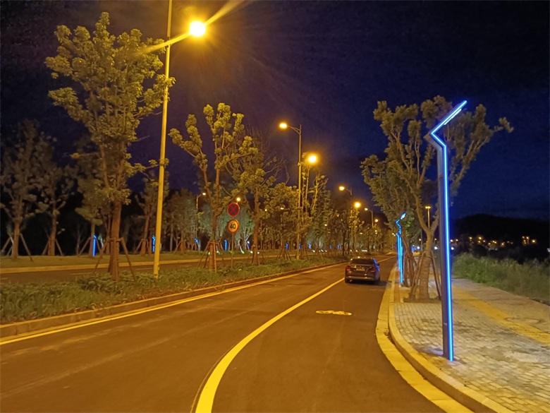 商友照明景觀燈、路燈助力龍南市龍南大道提升改造工程建設